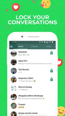 Chat Locker for WhatsApp android App screenshot 3